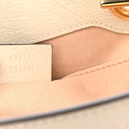 Gucci GG Supreme Monogram Flora Textured Calfskin Small Padlock Tote Beige Ebony Multicolor Mystic White 7 of 11