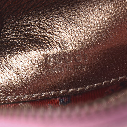 Gucci Laminated Nappa Trapuntata Mini Zumi Dome Shoulder Bag Rosa Lago Rame 6 of 11