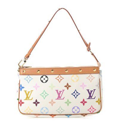 Louis Vuitton Monogram Multicolor Pochette Accessories White 1 of 11
