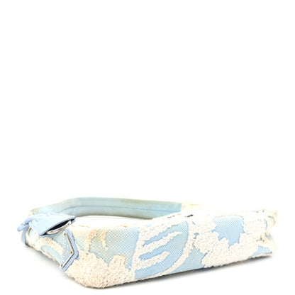 Prada Nylon Embroidered Drill Mini Re-Edition 2000 Bag Sky Blue White 4 of 11