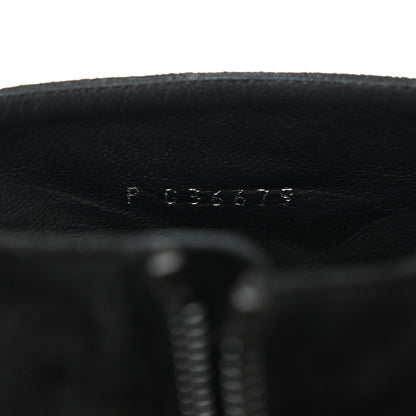 Chanel Suede Grosgrain Pearl Ankle Boots 38.5 Black 6 of 9