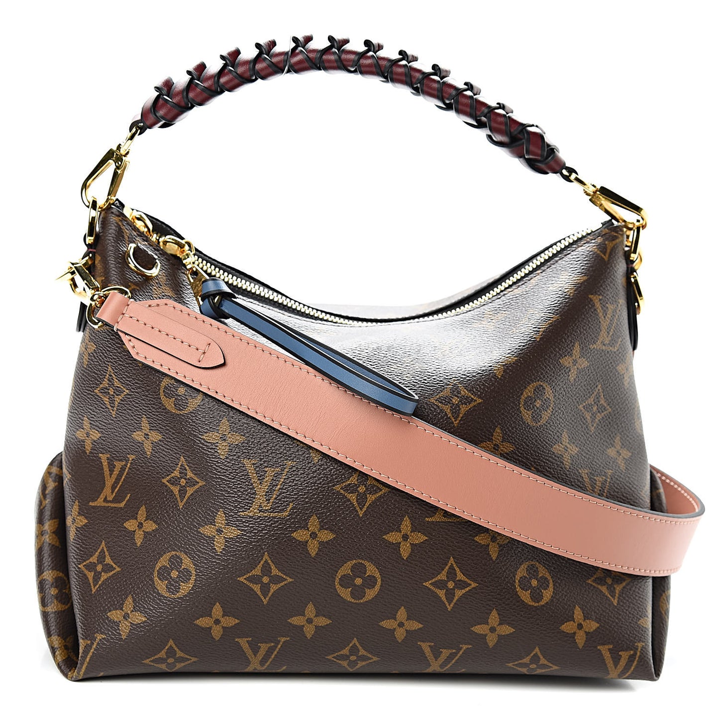Monogram Beaubourg Hobo Mini Bordeaux Red Peach Safran Blue Jean Blue