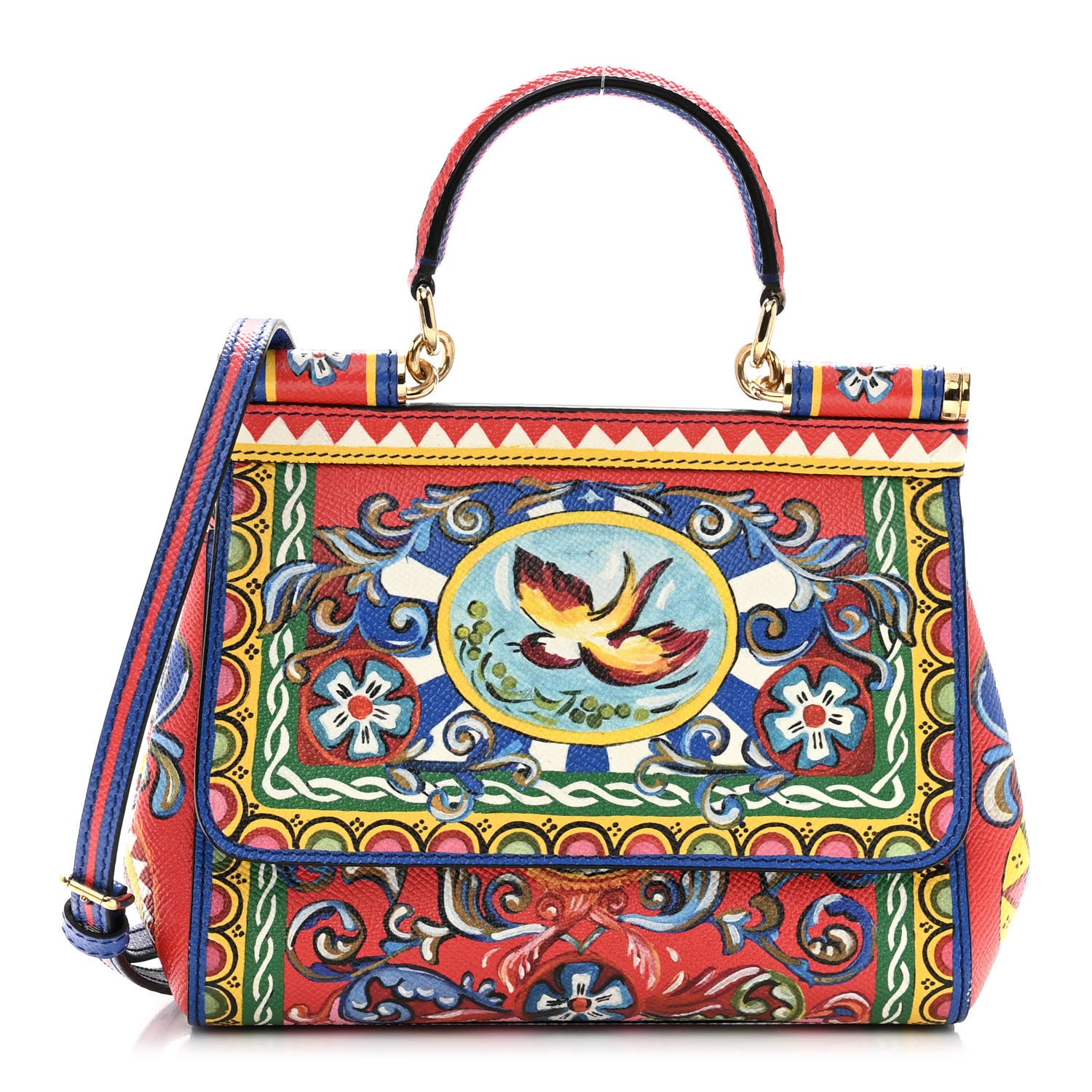 Dolce & Gabbana DOLCE & GABBANA Print Small Miss Sicily Satchel Multi 1 of 11
