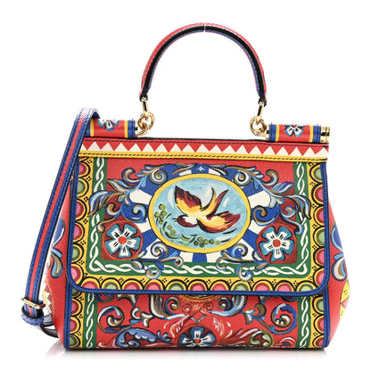 Dolce & Gabbana DOLCE & GABBANA Print Small Miss Sicily Satchel Multi 1 of 11