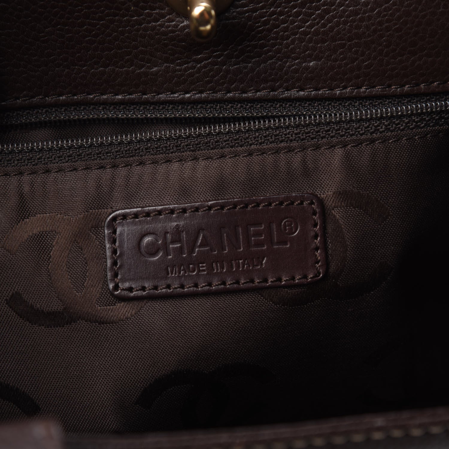 Chanel Caviar Shoulder Bag Brown 6 of 8