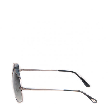 Tom Ford Ronnie Aviator Sunglasses TF439 Black Silver 3 of 7