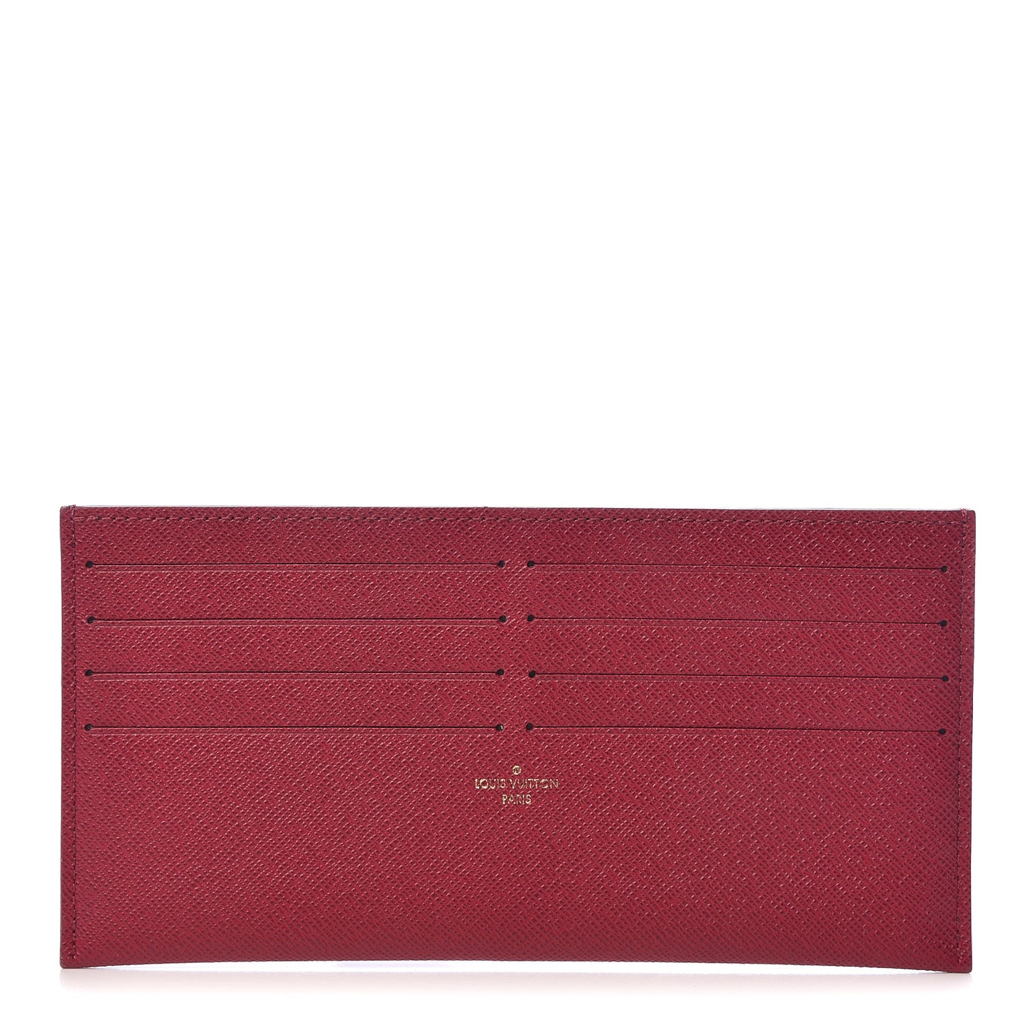 Calfskin Felicie Card Holder Insert Fuchsia