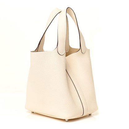 Hermes Taurillon Clemence Picotin Lock 18 PM Nata 3 of 11
