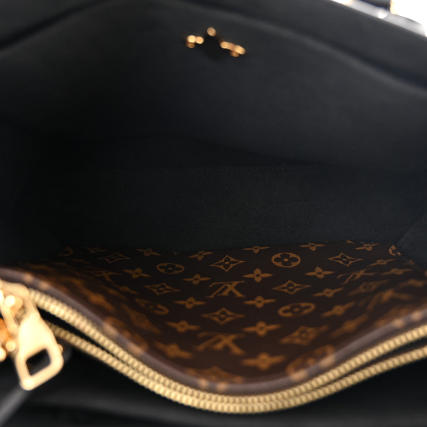 Monogram Flower Tote Black