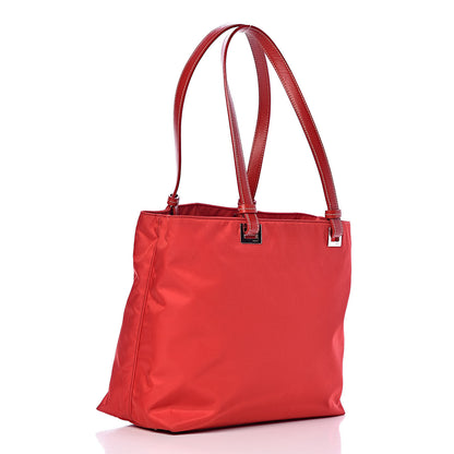 Prada Tessuto Nylon Mini Shopping Tote Rosso 3 of 13