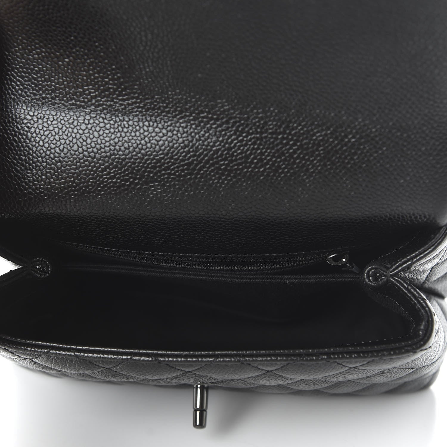 Chanel Caviar Quilted Mini Coco Handle Flap So Black 5 of 10