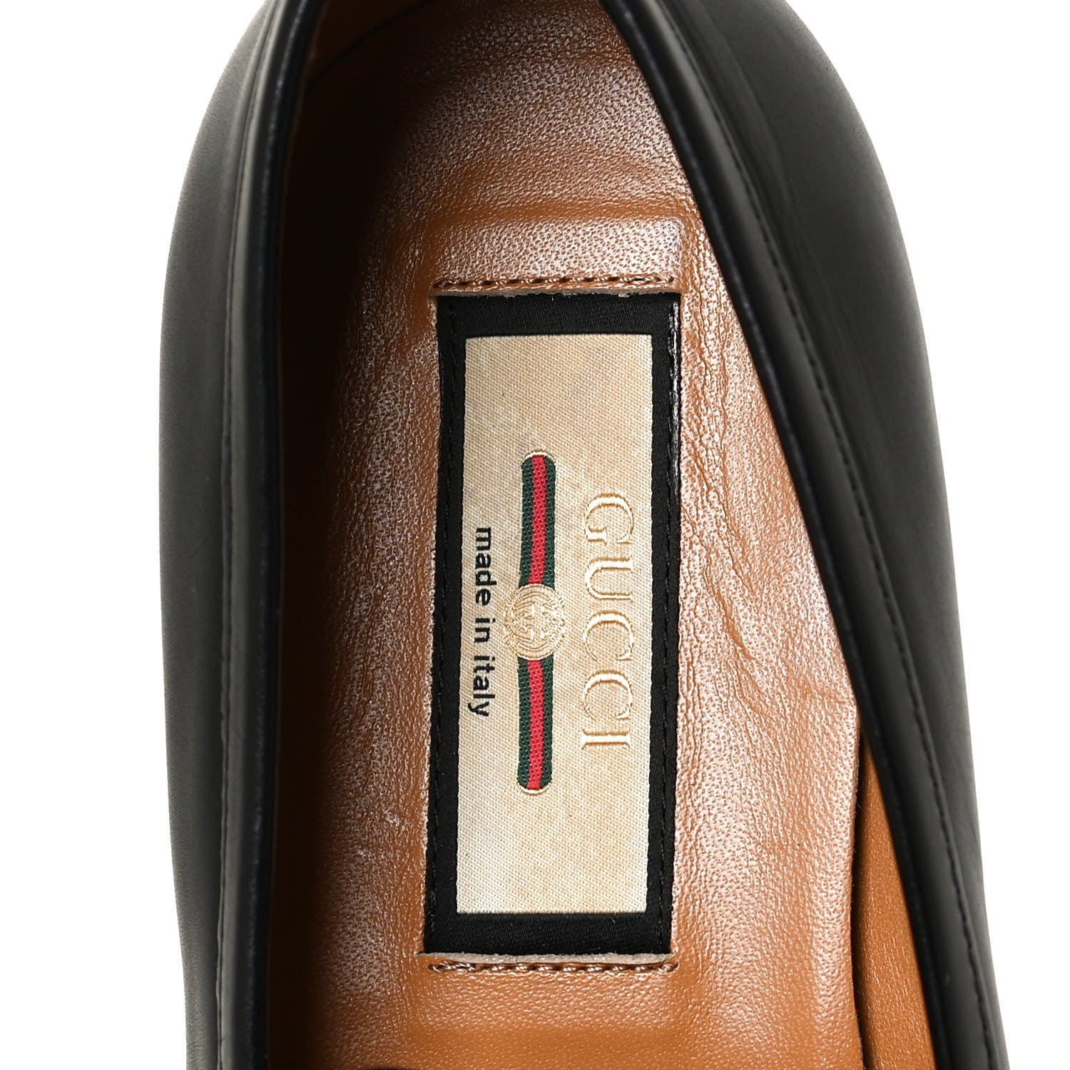 Gucci Calfskin Web Interlocking G Tassel Loafers 37.5 Black 8 of 11