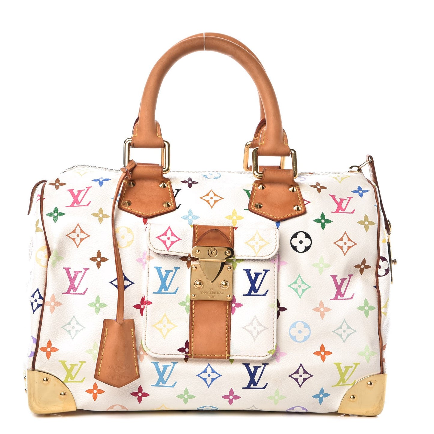 Monogram Multicolor Speedy 30 White