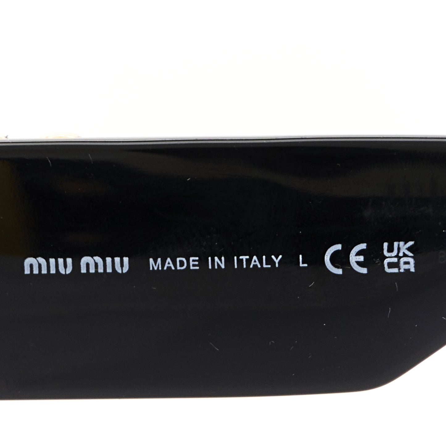 Acetate Oval Glimpse Sunglasses SMU11W Black