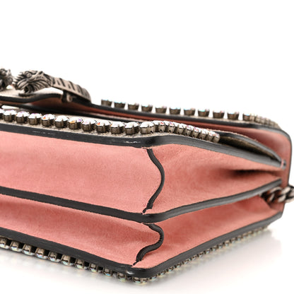 Gucci GG Supreme Monogram Suede Crystal Medium Dionysus Shoulder Bag Beige Ebony Light Peonia 10 of 13