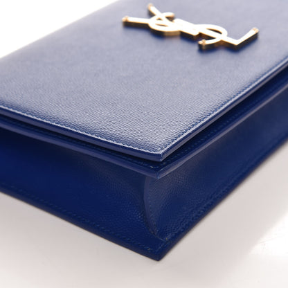 Saint Laurent Grain De Poudre Classic Monogram Kate Clutch Outremer 8 of 9