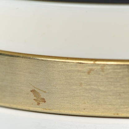 Chanel Resin Metal CC Bangle Set of 3 Black White Gold 5 of 7