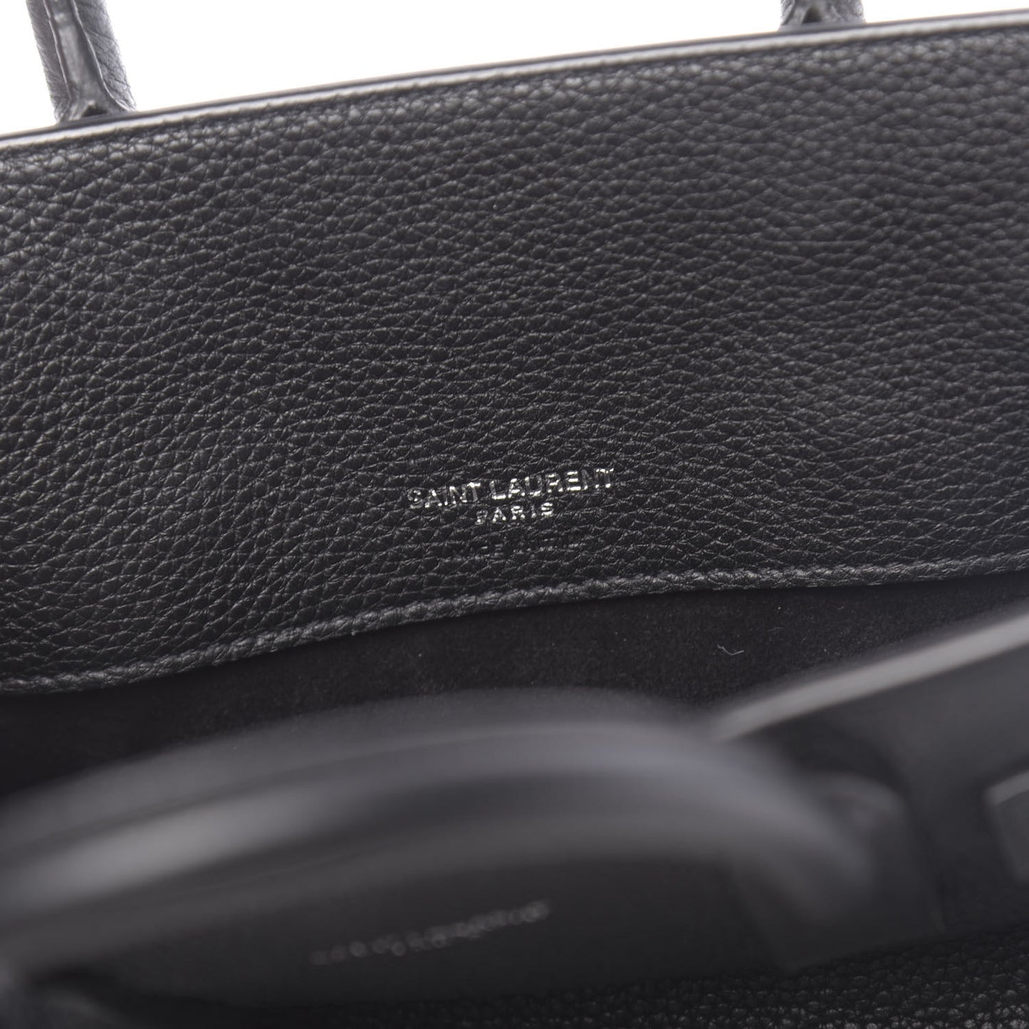 Grained Calfskin Nano Sac De Jour Souple Black