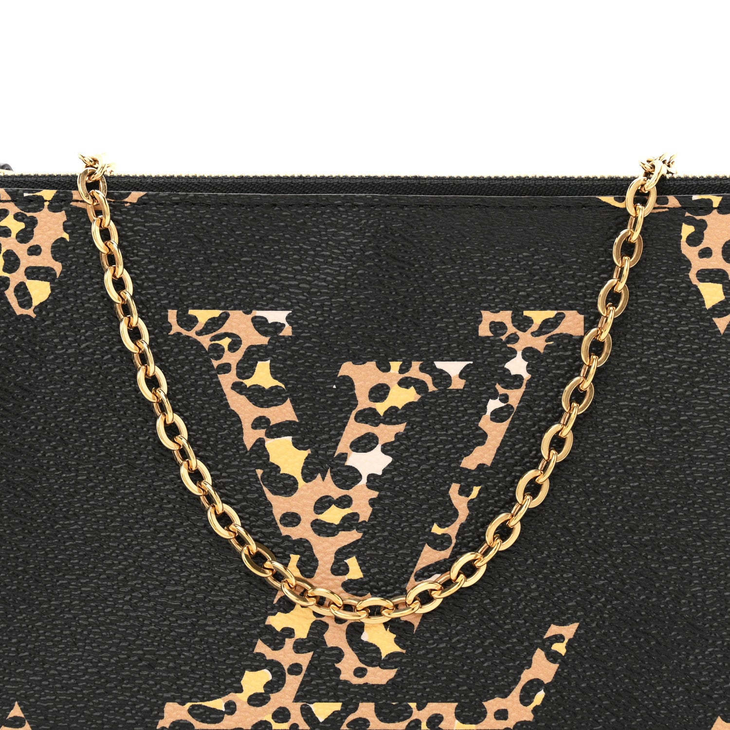 Louis Vuitton Monogram Giant Jungle Pochette Double Zip Black 7 of 9