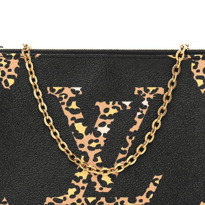 Louis Vuitton Monogram Giant Jungle Pochette Double Zip Black 7 of 9