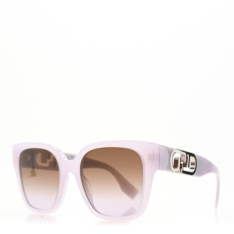 Acetate O Lock Square Sunglasses FE40063I Light Purple