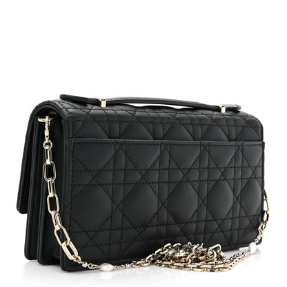 Christian Dior Lambskin Cannage Mini My Dior Bag Black 3 of 9