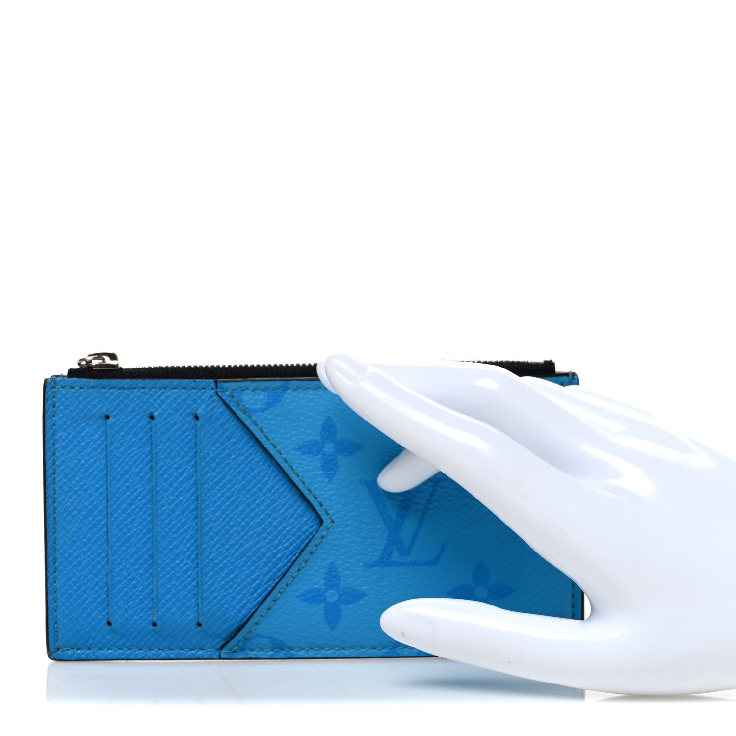 Louis Vuitton Taigarama Coin Card Holder Blue Lagoon 1906455