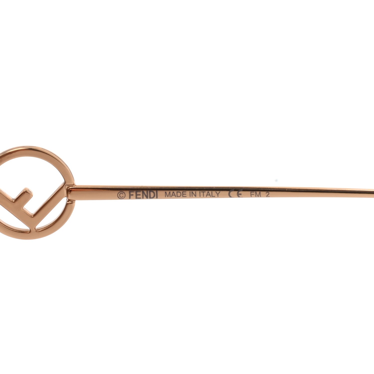 Fendi Metal Acetate F is Fendi FF Cat Eye Sunglasses FF 0290/S Gold 6 of 6