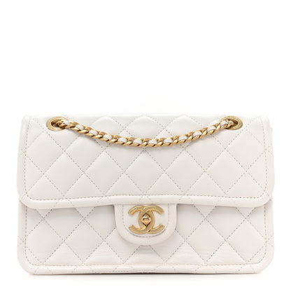 Chanel Caviar Quilted Medium Sweet Classic Flap White 1 of 10