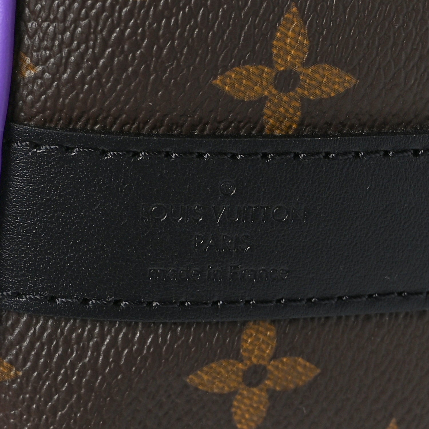Louis Vuitton Monogram Macassar LV Colormania Keepall Bandouliere 50 Purple 6 of 10