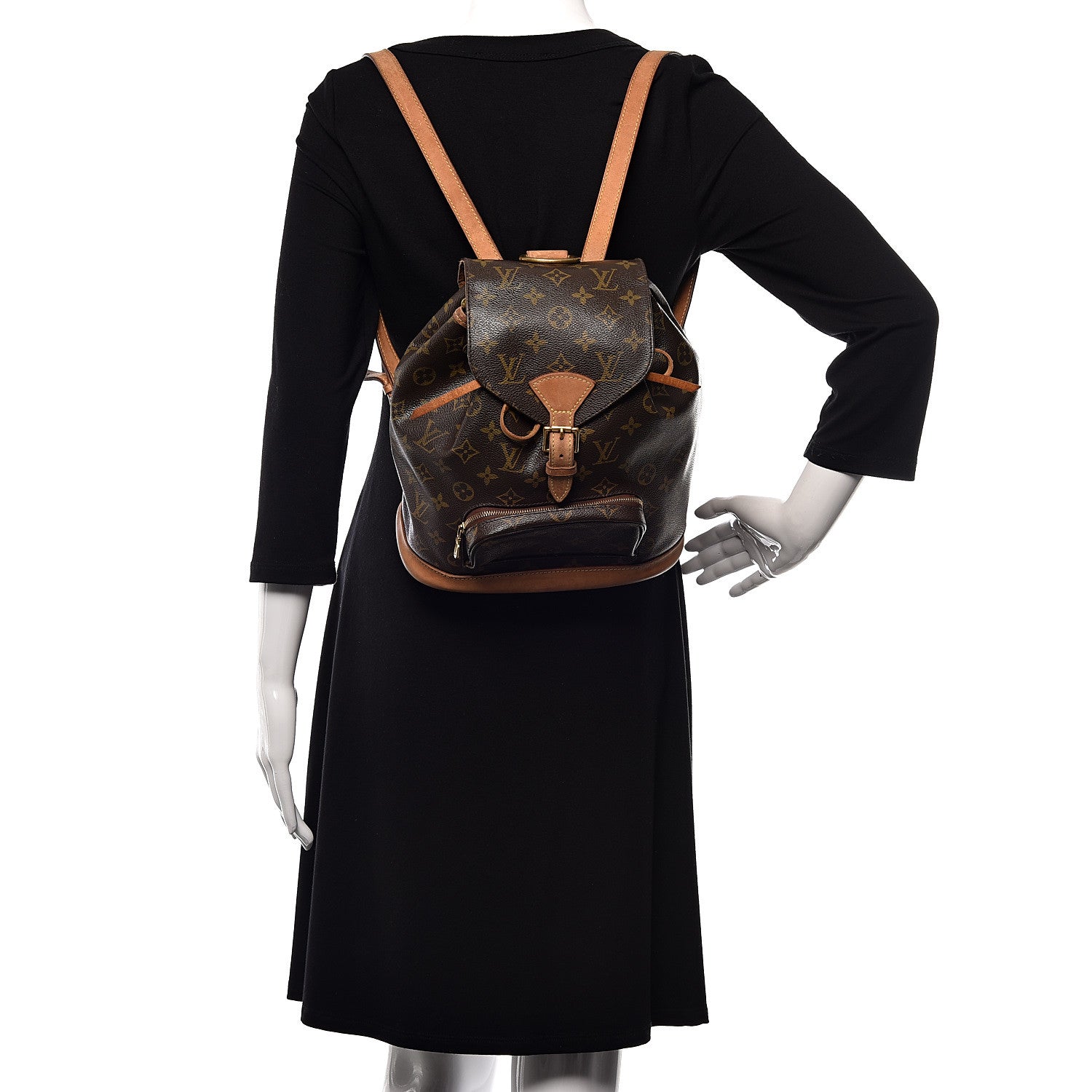 Louis Vuitton Monogram Montsouris MM Backpack 2 of 10