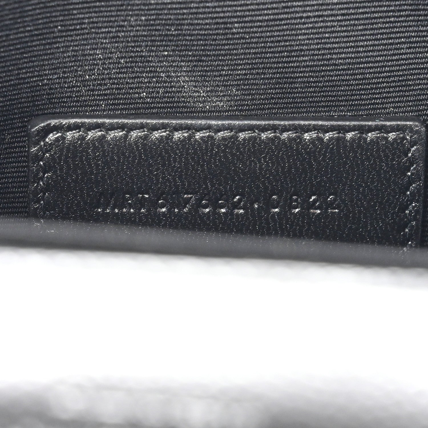 Saint Laurent Grain De Poudre Matelasse Chevron Monogram Envelope Clutch Black 7 of 7