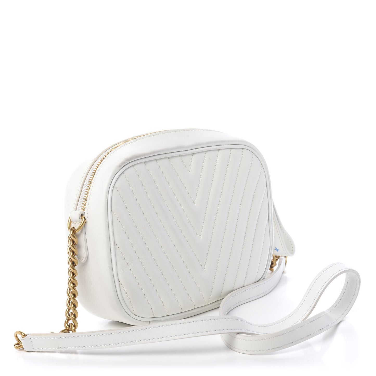 Calfskin New Wave Camera Bag White