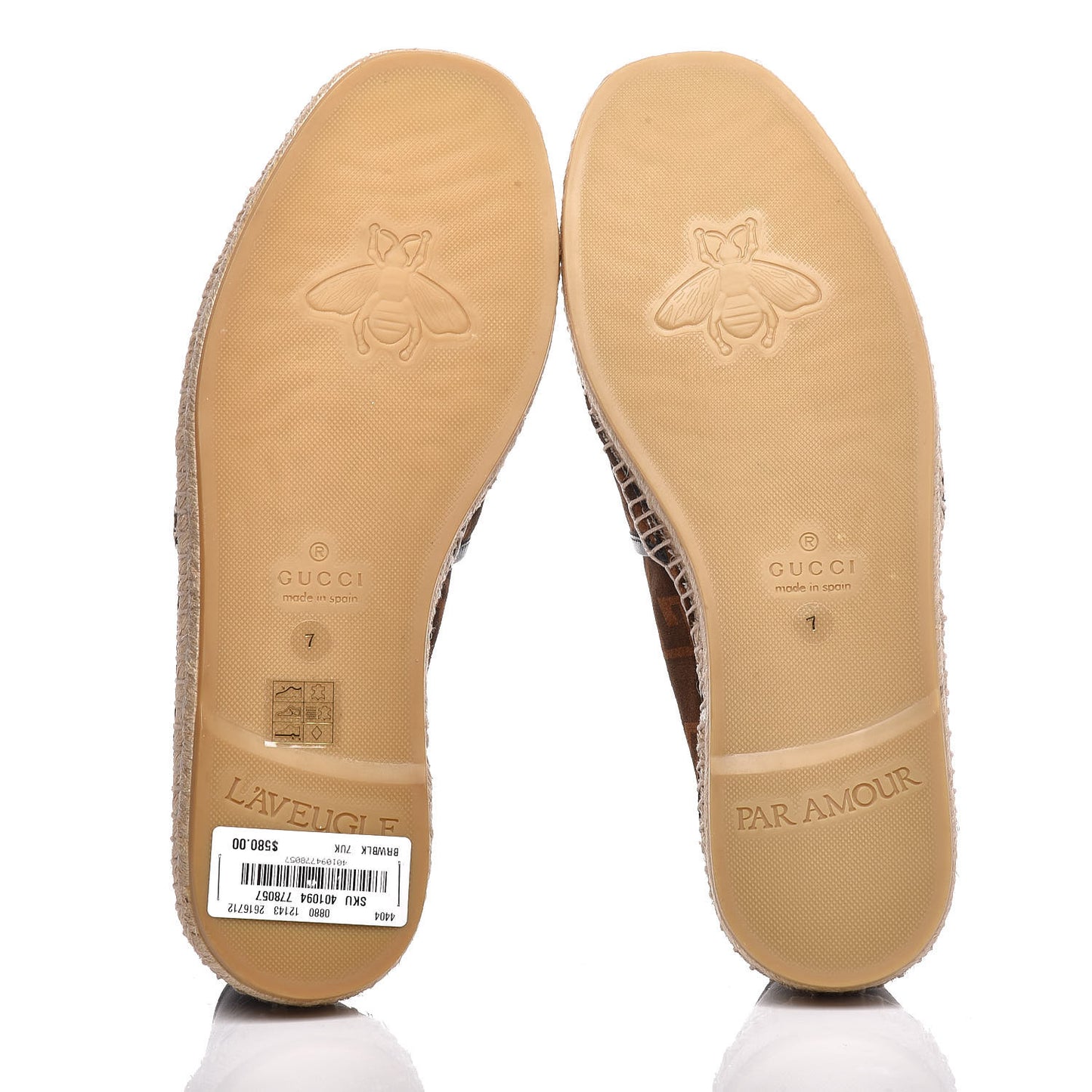 Suede Square G Mens Espadrilles 7 Sigaro
