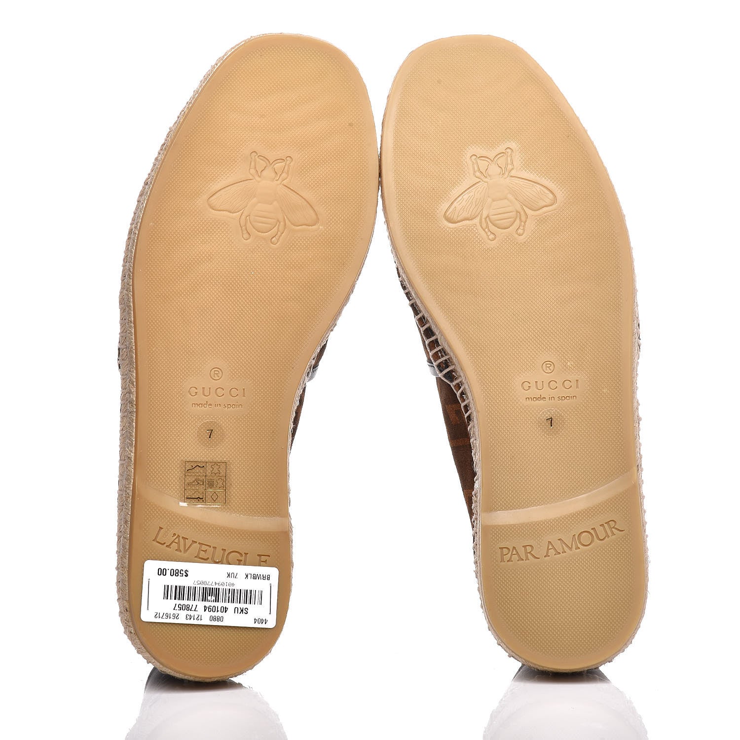 Gucci Suede Square G Mens Espadrilles 7 Sigaro 8 of 9