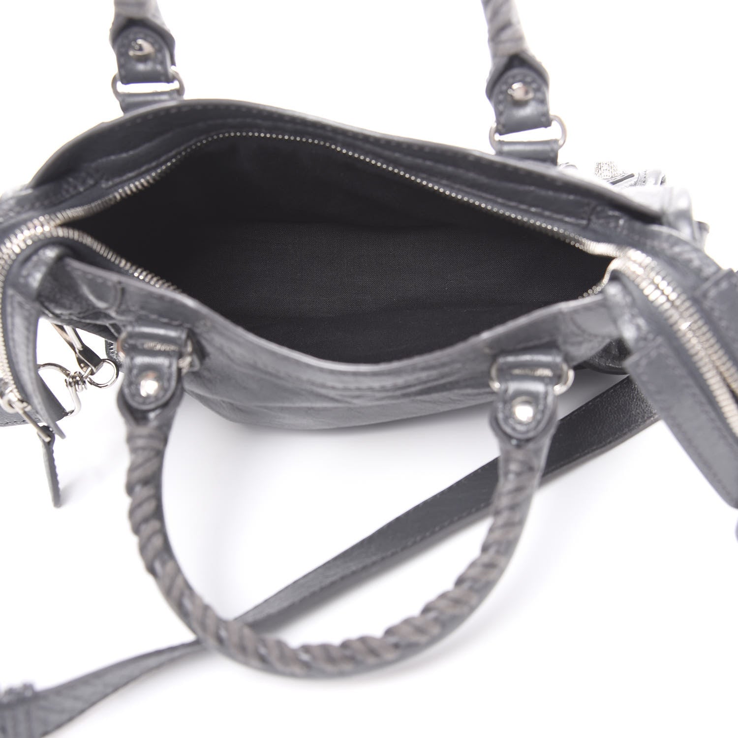 Balenciaga Agneau Giant 12 Silver Hardware Mini City Gris Fossile 4 of 9