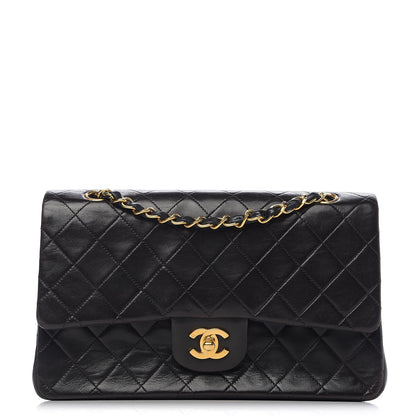 Chanel Lambskin Quilted Medium Double Flap Black 1 of 11
