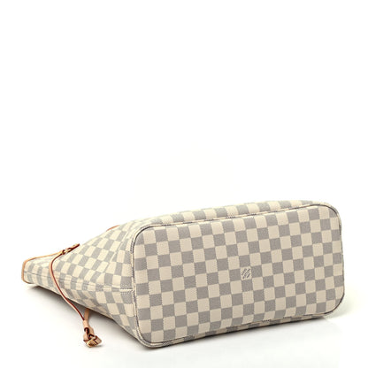 Louis Vuitton Damier Azur Neo Neverfull MM Rose Ballerine 4 of 10