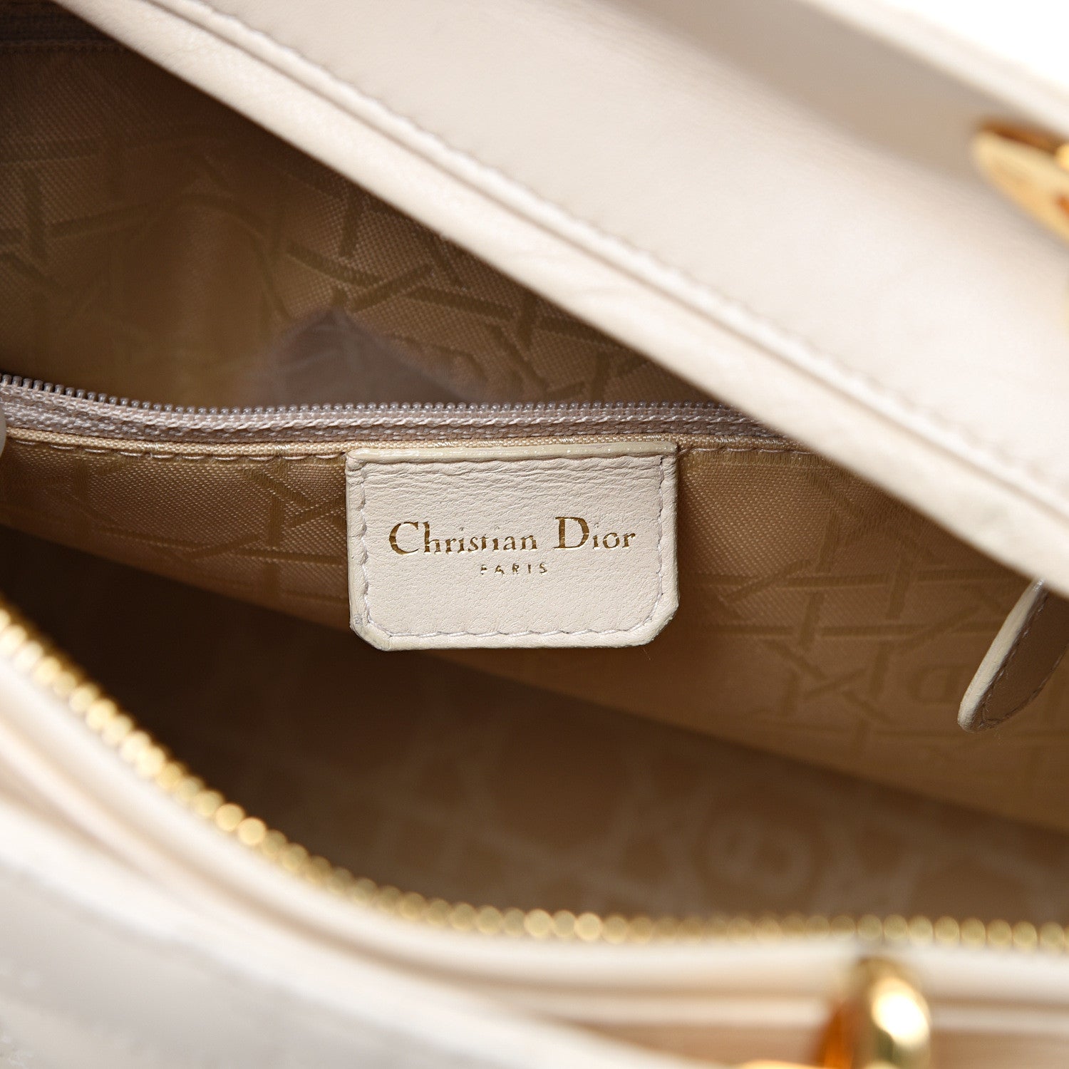 Christian Dior Lambskin Cannage Large Lady Dior Light Beige 5 of 21