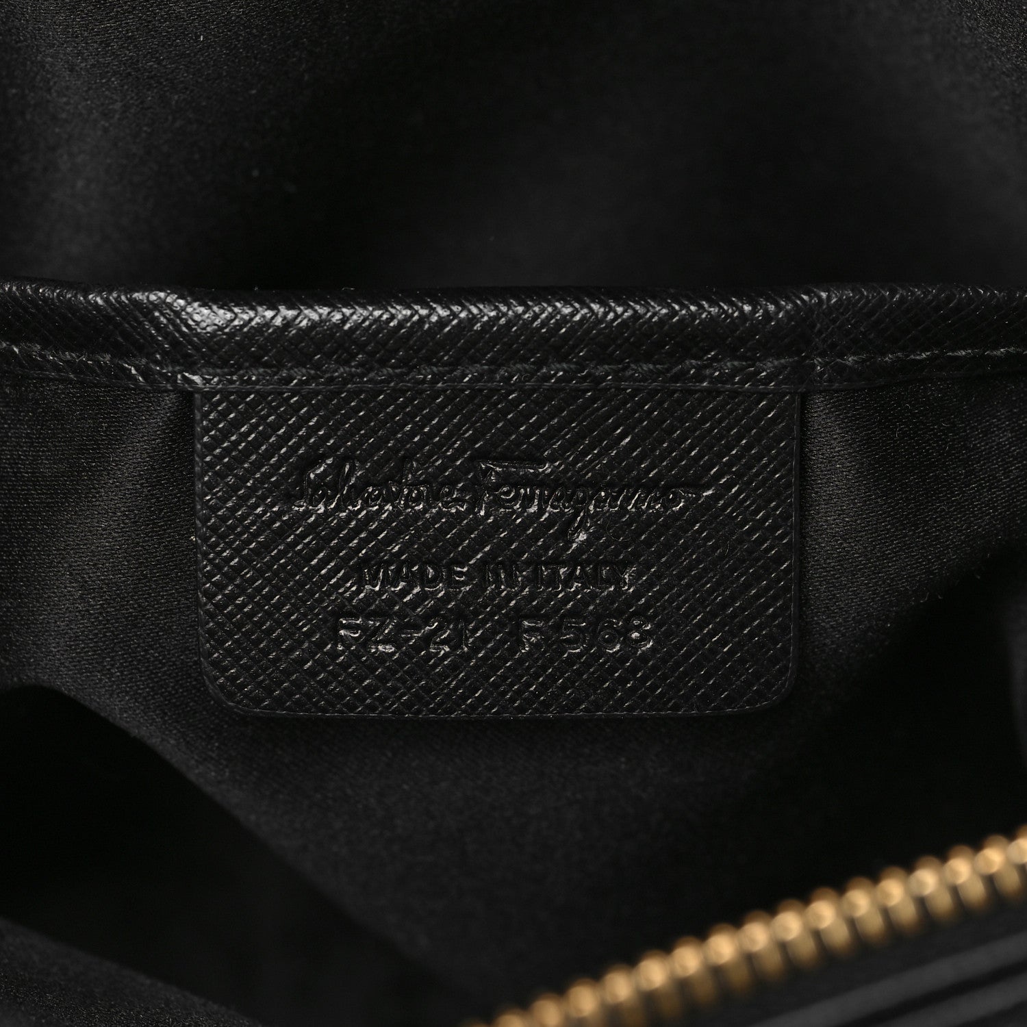 Salvatore Ferragamo Hammered Calfskin Lydia Bow Camera Bag Black 7 of 8