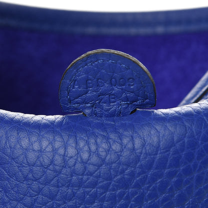 Hermes Taurillon Clemence Evelyne TPM Bleu Electrique 7 of 11