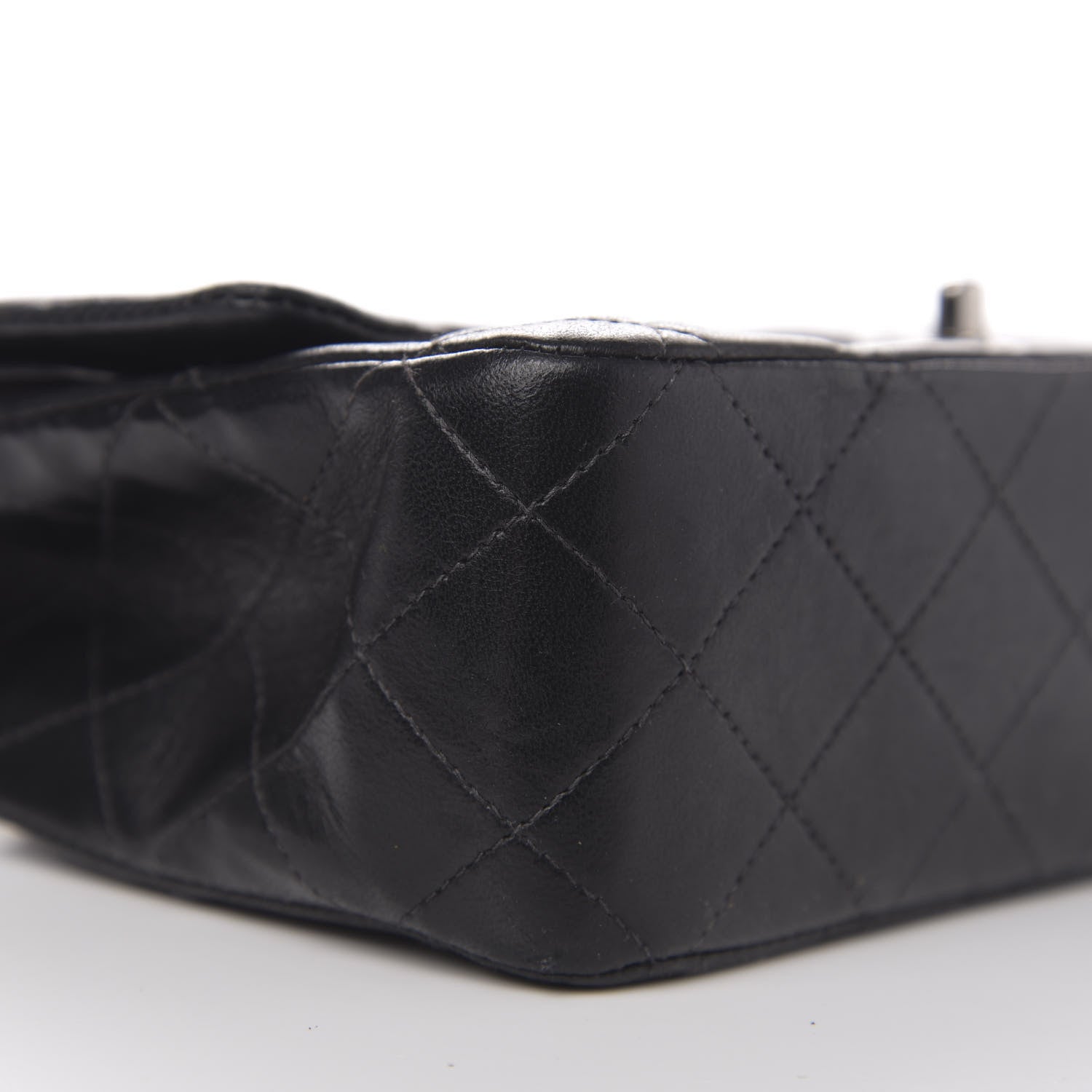 Chanel Lambskin Quilted Medium Double Flap Black 8 of 10