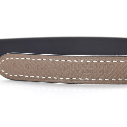 Hermes Swift Epsom 13mm Focus Belt 75 Black Etoupe 6 of 6