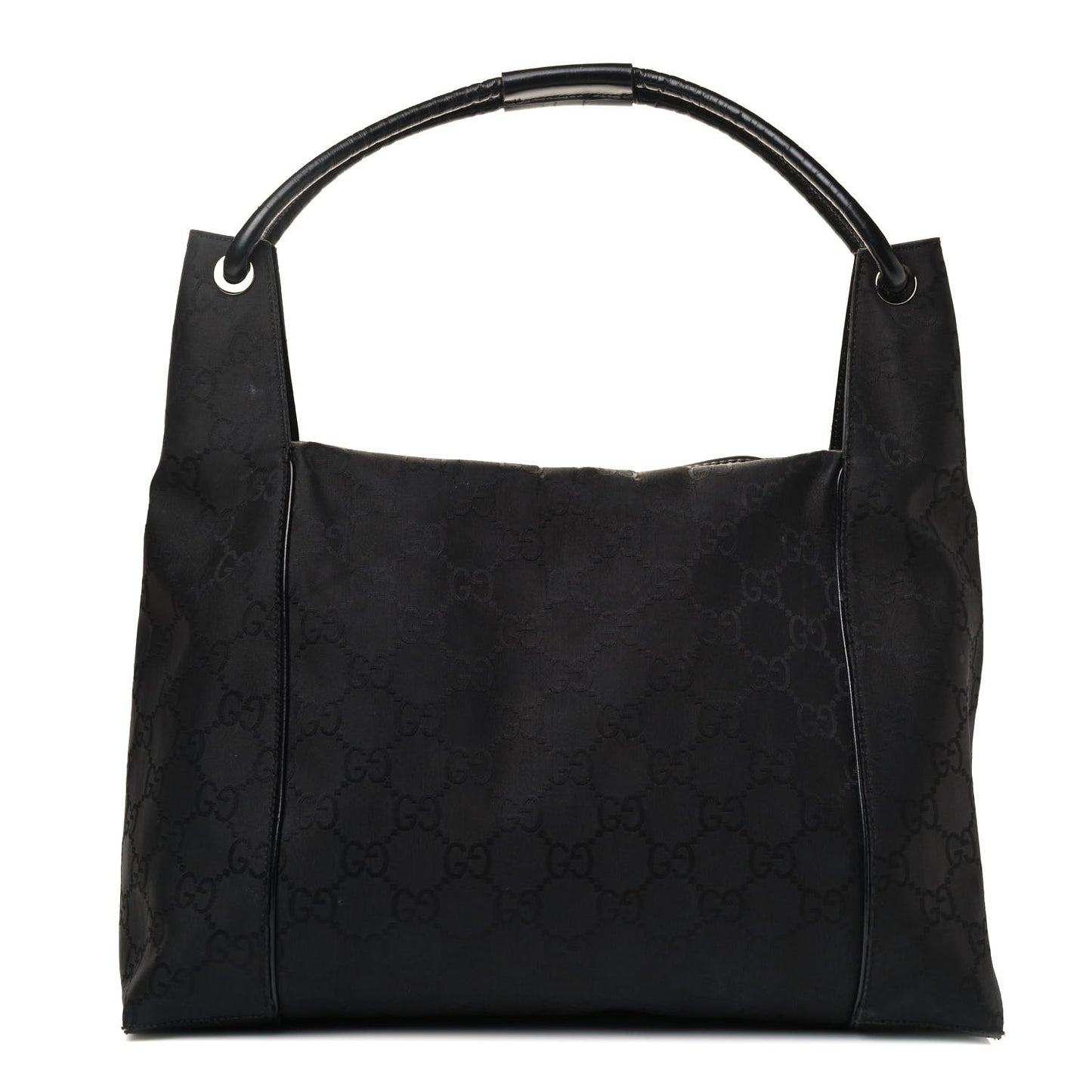 Nylon Monogram Medium Hobo Black