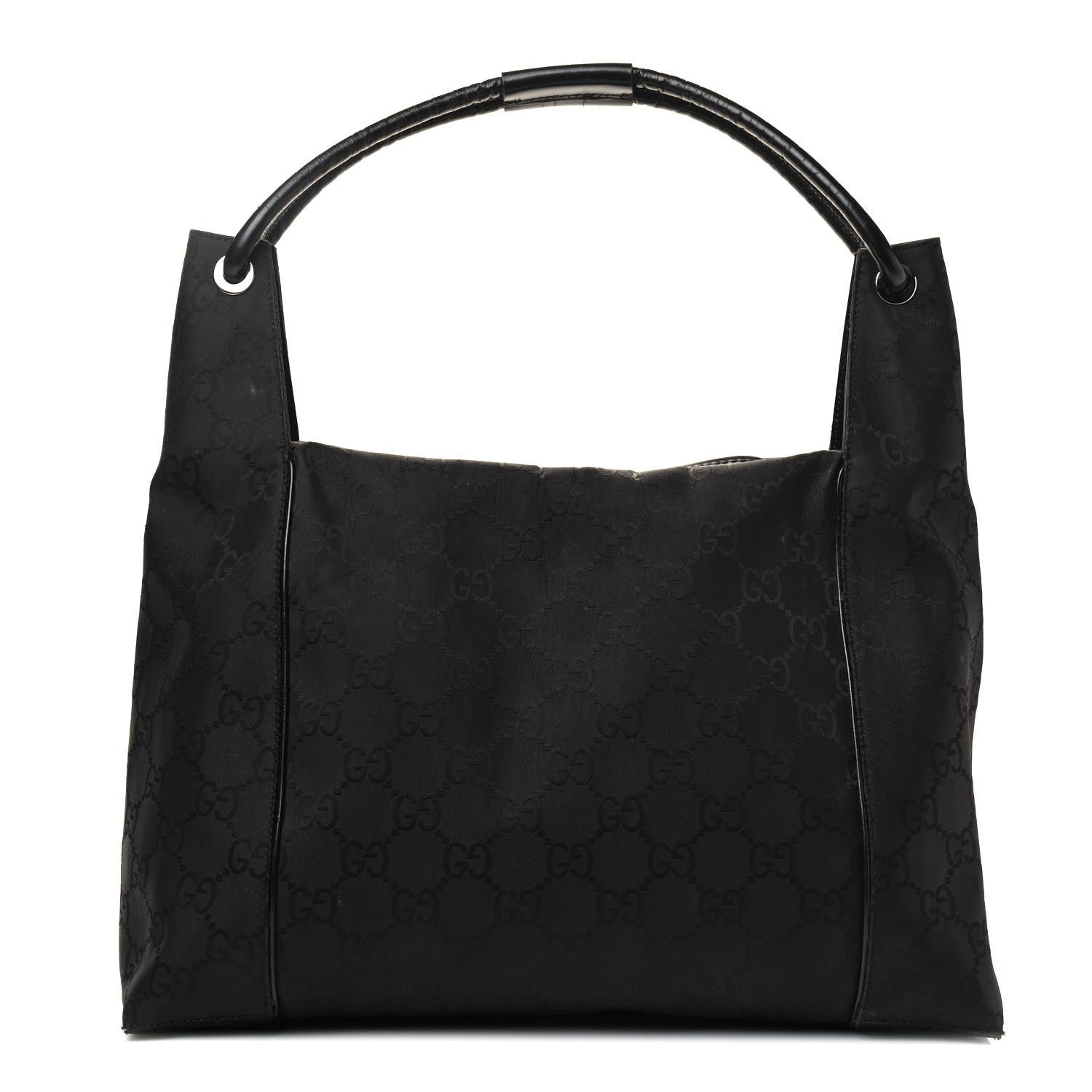 Gucci Nylon Monogram Medium Hobo Black 1 of 4