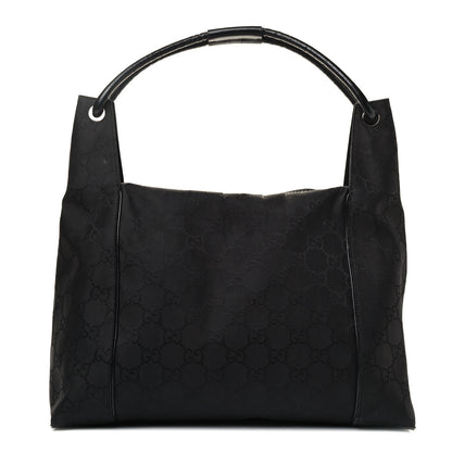 Gucci Nylon Monogram Medium Hobo Black 1 of 4