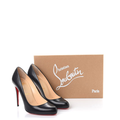 Christian Louboutin Kid Hi Elisa 100 Pumps 36.5 Black 8 of 8