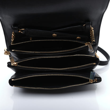 Saint Laurent Lambskin Diamond Quilted Monogram Angie Chain Bag Black 5 of 23