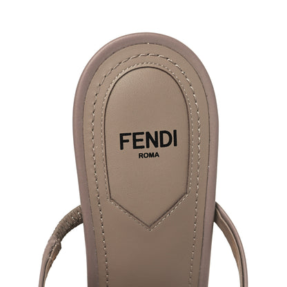 Fendi Vitello Fendi First 95mm Slide Sandals 39 Caribou 8 of 9