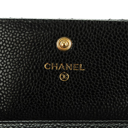 Chanel Caviar Quilted Flap Card Holder Black 5 of 8